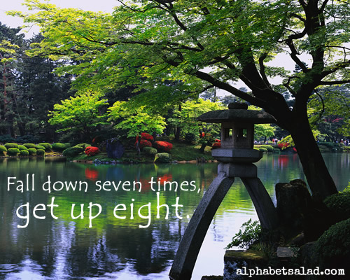 Fall down seven times, get up eight